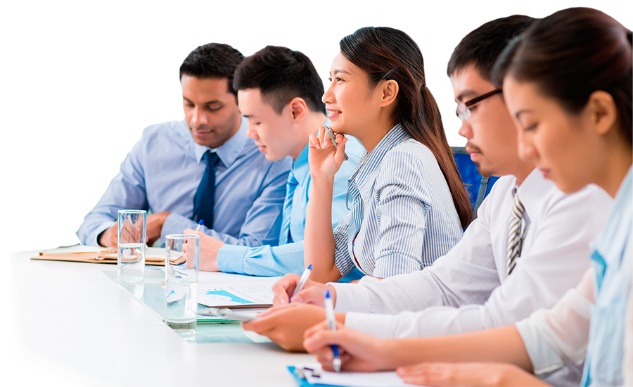 group of class participants